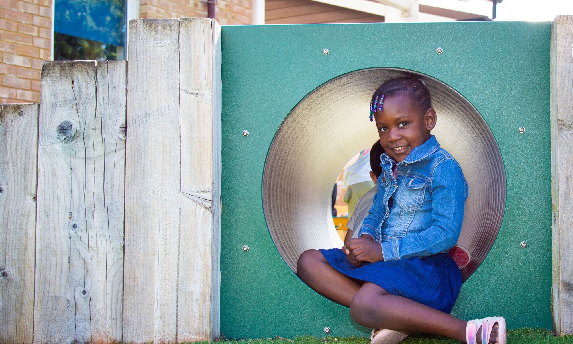Student in playground